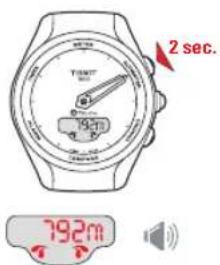 TISSOT TTOUCH Lady Solar Jungfraubahn - ALTIMETER (ALTIMÈTRE) > CALAGE DE L'ALTITUDE - 2