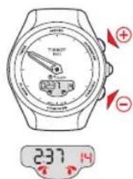 TISSOT TTOUCH Lady Solar Jungfraubahn - TIMER (COMPTE À REBOURS) > RÉGLAGE - 10
