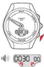 TISSOT TTOUCH Lady Solar Jungfraubahn - TIMER (COMPTE À REBOURS) > LECTURE - 9