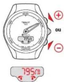 TISSOT TTOUCH Lady Solar Jungfraubahn - ALTIMETER (ALTIMÈTRE) > CALAGE DE L'ALTITUDE - 3