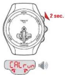 TISSOT TTOUCH Lady Solar Jungfraubahn - COMPASS (BOUSSOLE) > CALIBRATION - 2