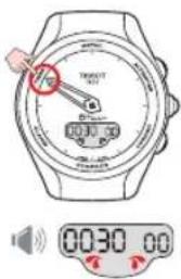 TISSOT TTOUCH Lady Solar Jungfraubahn - TIMER (COMPTE À REBOURS) > RÉGLAGE - 1