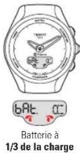 TISSOT TTOUCH Lady Solar Jungfraubahn - BAT (BATTERIE) > LECTURE DU NIVEAU DE LA CHARGE - 3