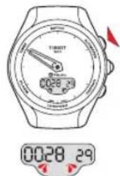 TISSOT TTOUCH Lady Solar Jungfraubahn - TIMER (COMPTE À REBOURS) > LECTURE - 3