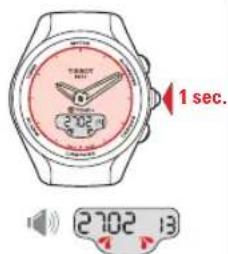 TISSOT TTOUCH Lady Solar Jungfraubahn - TIMER (COMPTE À REBOURS) > LECTURE - 1