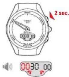 TISSOT TTOUCH Lady Solar Jungfraubahn - TIMER (COMPTE À REBOURS) > RÉGLAGE - 2