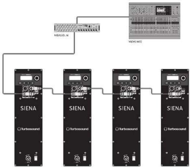 Turbosound Siena TSP118BAN - Capacité de mise en réseau - 1
