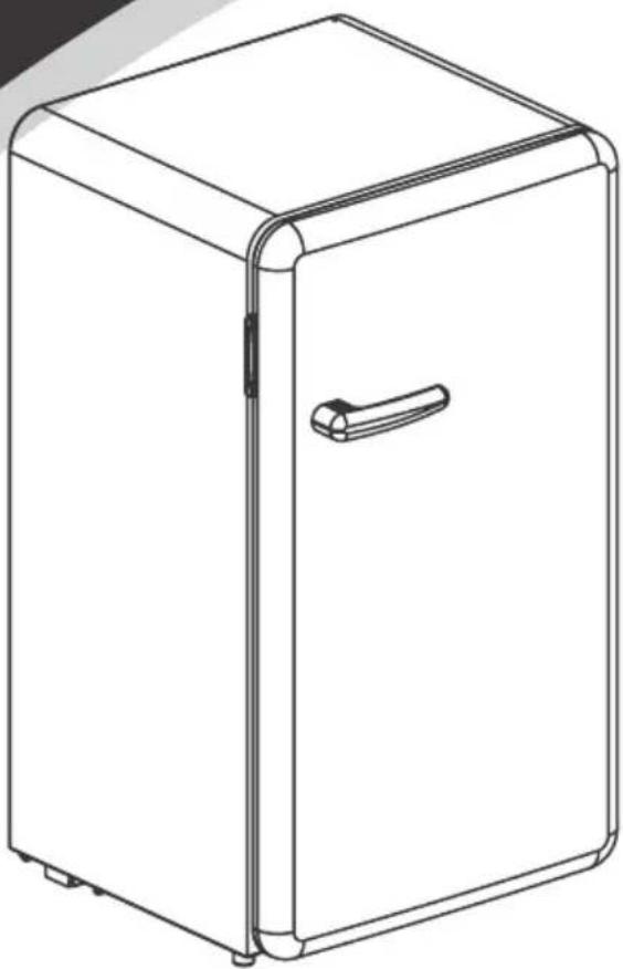 COMFEE CRR33S3ABB - Réfrigérateur rétro compact de 3,3 pi ³ - 1