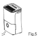 COMFEE DG30DEN7 - Removing the collected water - 1