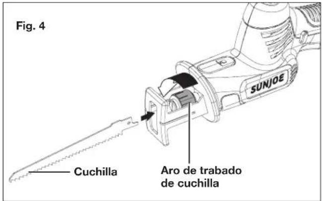 Sun Joe 24VMPSWVGLTESJG - Colocación/cambio de cuchilla - 2