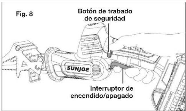 Sun Joe 24VMPSWVGLTESJG - Puesta en marcha y parada - 2
