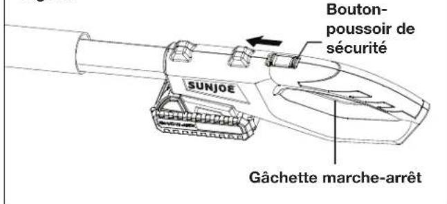 Sun Joe 24VPS8CMAXLTE - Démarrage et arrêt - 2