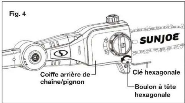 Sun Joe 24VPS8CMAXLTE - Pose et remplacement du guide-chaîne et de la chaînede sciage - 1
