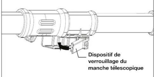 Sun Joe 24VPS8CMAXLTE - Réglage du manche télescopique - 2