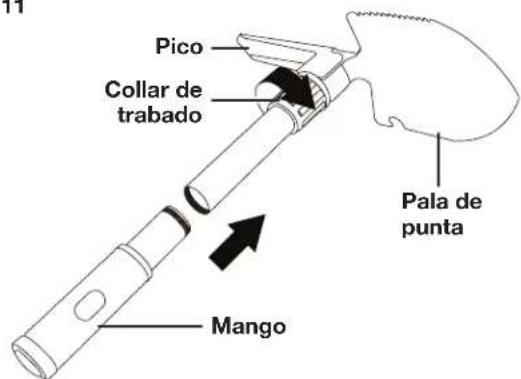 Sun Joe 24VMDTCR1CT - Ensamblado de la pala plegable - 1