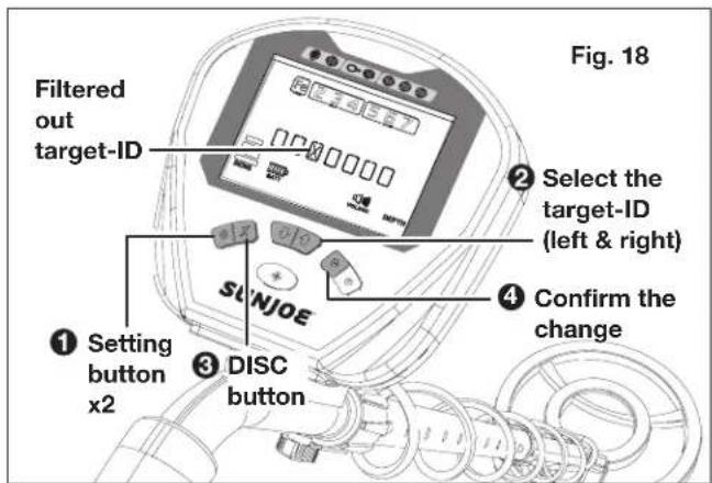 Sun Joe 24VMDTCR1CT - Detection Modes - 1