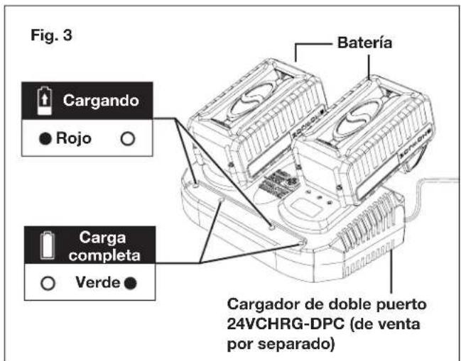 Sun Joe 24VMDTCR1CT - Carga de la batería - 3