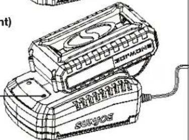 Sun Joe 24VAJVCT - Comment charger la batterie - 2