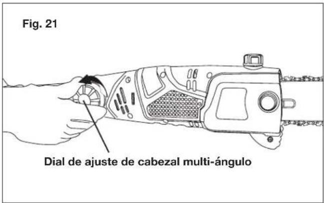 Fig. 21 Dial de ajuste de cabezal multi-ángulo