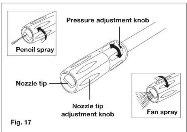 Sun Joe SPX4003ULT - Using the adjustable spray nozzle - 1