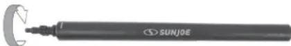 Sun Joe SPXACSMAX - TURBO NOZZLE + 20- INCH ROD* ASSEMBLY QUICK GUIDE - 3