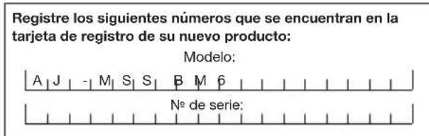 Aqua Joe AJMSSBM - Modelo y número de série - 1