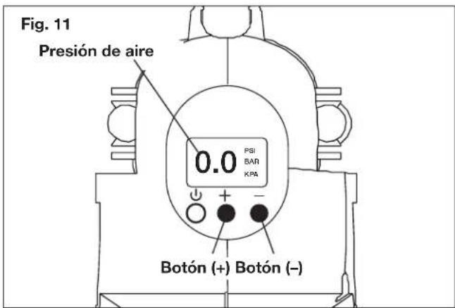 Auto Joe 24VAJCCT - Configuración del medidor de presión para apagado automatico: - 1