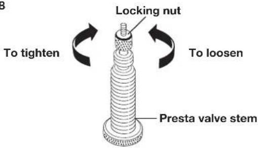 Auto Joe 24VAJCCT - To use the Presta valve adapter: - 1