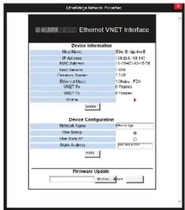 Klark Teknik Vnet Ethernet Interface - Network Properties - 1