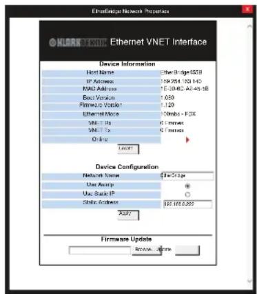 Klark Teknik Vnet Ethernet Interface - Netzwerkeigenschaften - 1
