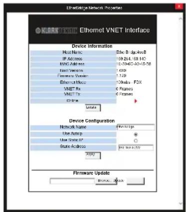 Klark Teknik Vnet Ethernet Interface - Proprietà di rete - 1