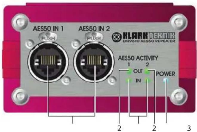 Klark Teknik DN9610 - Panel frontal - 1