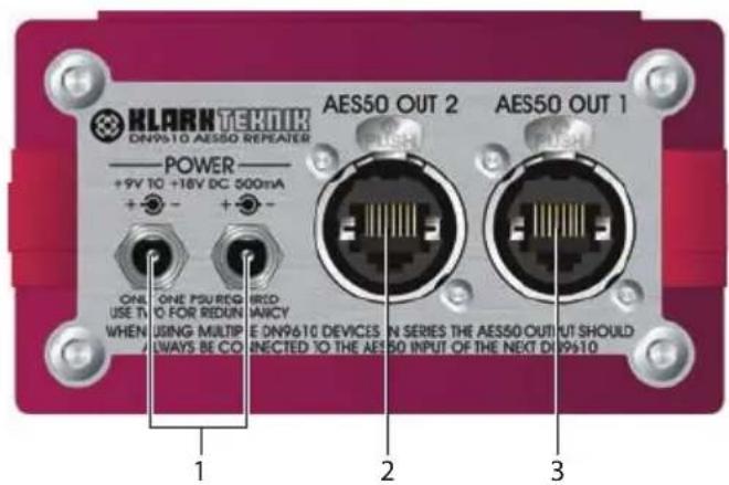 Klark Teknik DN9610 - Panel trasero - 1