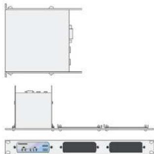 Klark Teknik Vnet Interface Rack Mount - Pour monter un accessoire dans le panneau du kit de montage: - 3