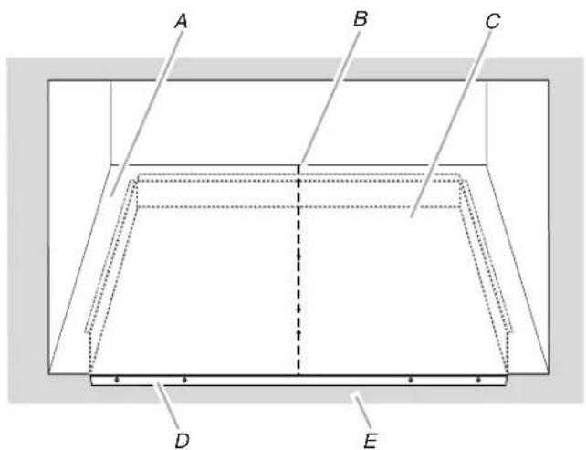 KITCHENAID MK2167AZ - Préparation de l'ouverture d'encastrement/dans le placard - 1