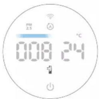 PM 2.5 008 24 °C
