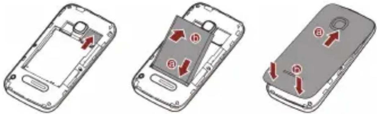 Bouygues BC311 - Installer la carte SIM et la batterie - 1