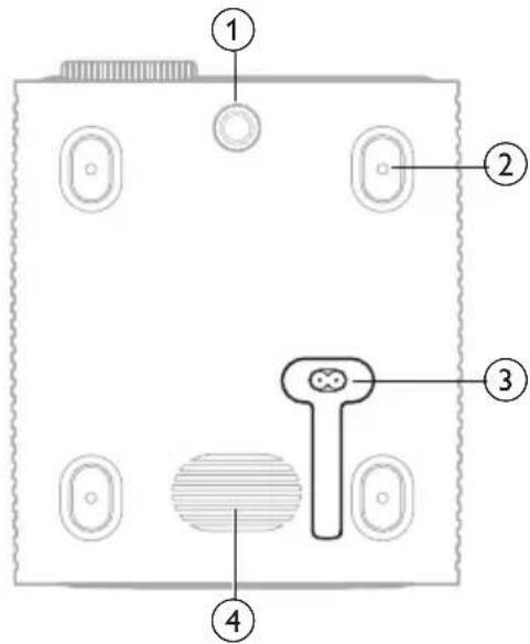 PHILIPS NeoPix 720 NPX720 - Vue du dessous - 1