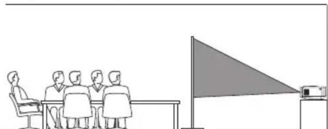 PHILIPS NeoPix 120 NPX120 - Table derrière l'écran de projection - 1