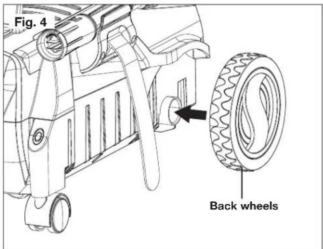Sun Joe SPX3160P - Installing Wheels - 2