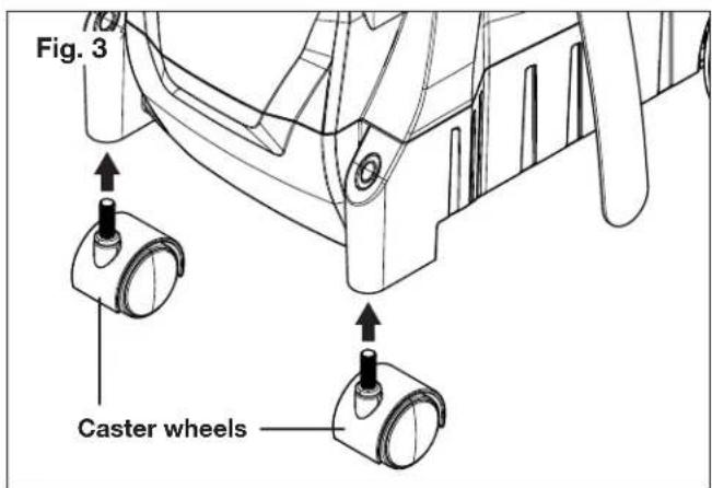 Sun Joe SPX3160P - Installing Wheels - 1