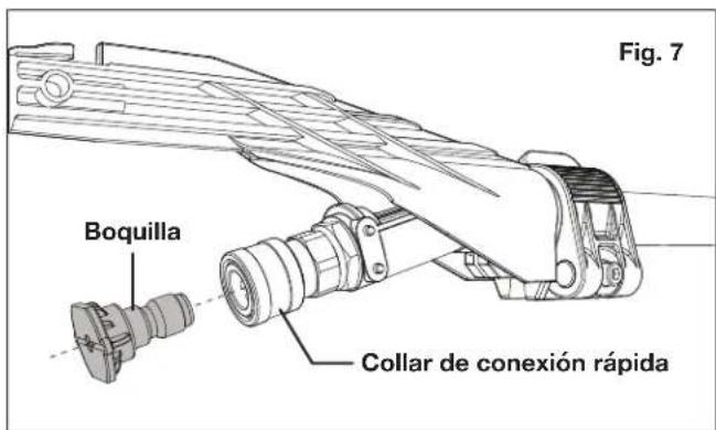 Fig. 7 Boquilla Collar de conexión rápida