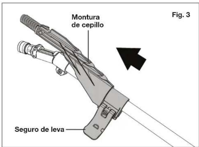 Montura de cepillo Seguro de leva Fig. 3