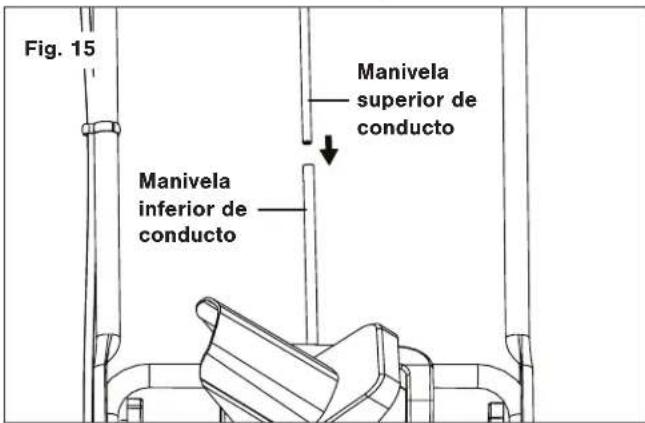 Snow Joe 24VX2SB18CT - Ensamblado de la manivela del conducto - 6