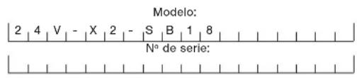 Snow Joe 24VX2SB18CT - Modelo y número de série - 1