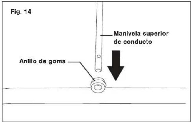 Snow Joe 24VX2SB18CT - Ensamblado de la manivela del conducto - 5