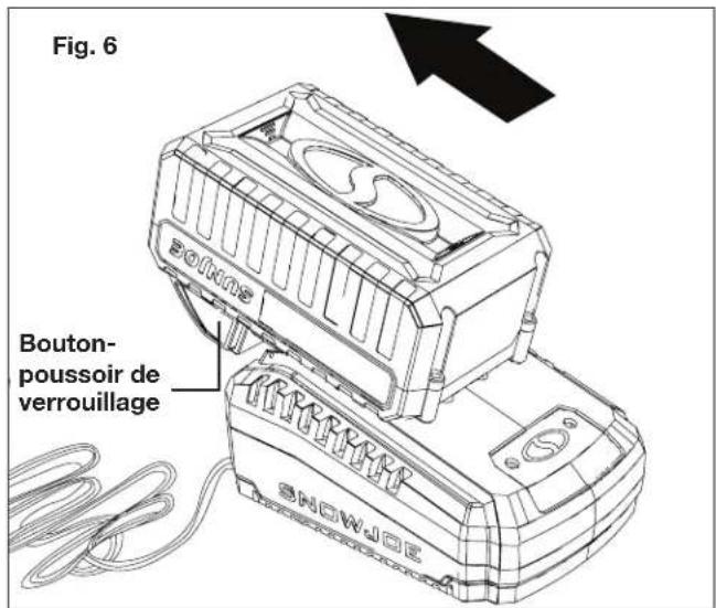 Snow Joe 24VSS10XR - Comment charger la batterie - 4