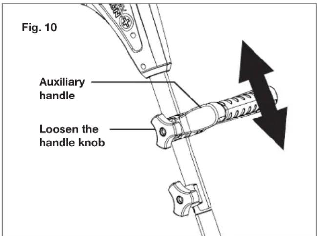 Snow Joe 24VSS10XR - Handle Adjustment - 2