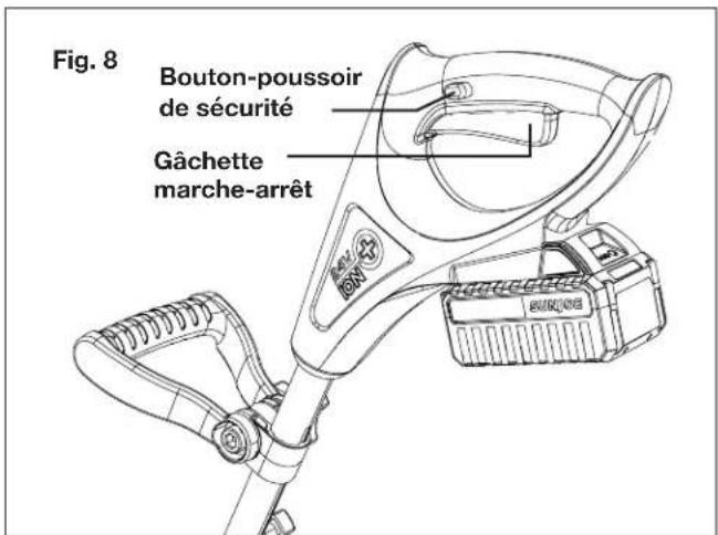 Snow Joe 24VSS10XR - Démarrage de la machine - 2