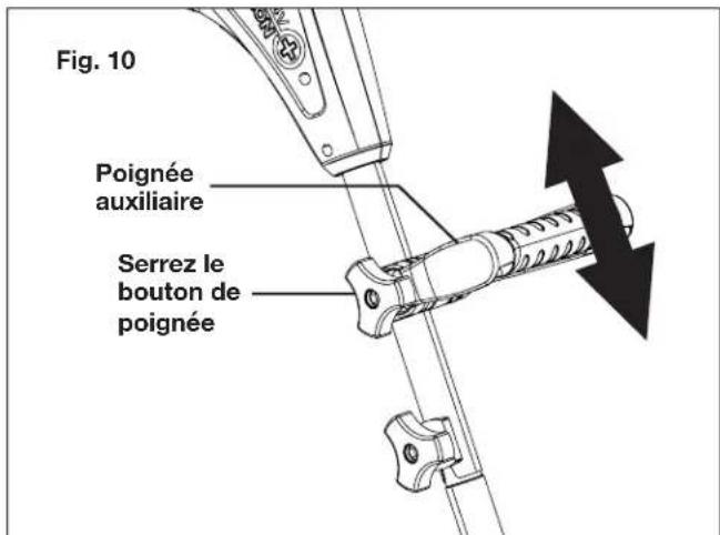 Snow Joe 24VSS10XR - Réglage de la poignée - 2